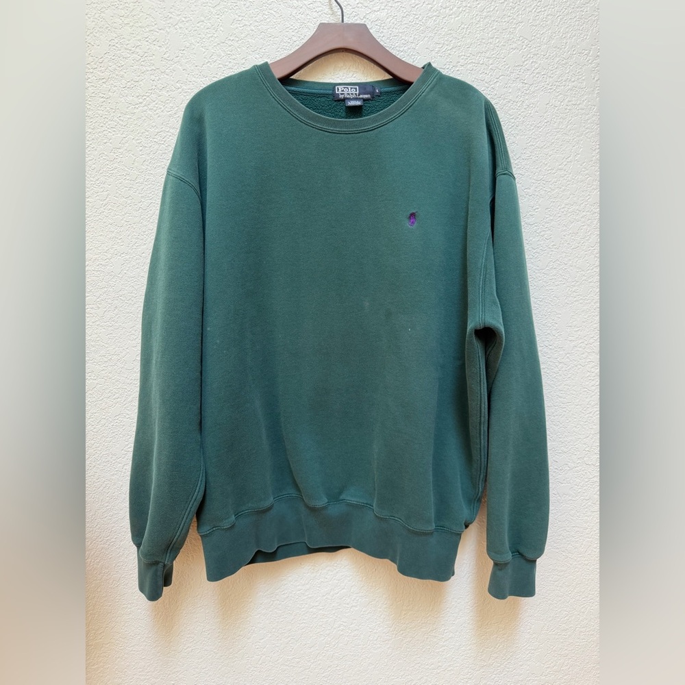 Men’s Polo by Ralph Lauren Dark Green Crewneck Sweater